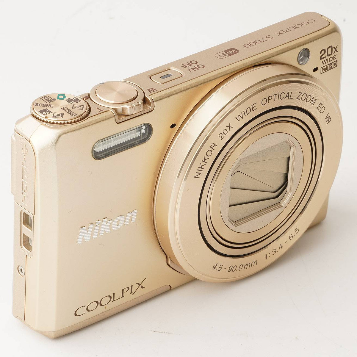 ニコン Nikon COOLPIX S7000 ゴールド 20x 広角 光学ズーム – Natural