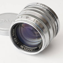 Load image into Gallery viewer, Canon Serenar 50mm f/1.8 L39 LTM Silver