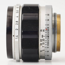 Load image into Gallery viewer, Canon 50mm f/1.4 L39 LTM