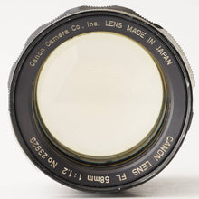 画像をギャラリービューアに読み込む, キヤノン Canon FL 58mm F1.2