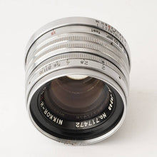 画像をギャラリービューアに読み込む, ニコン Nippon Kogaku Japan NIKKOR-H C 5cm 50mm F2 ライカ L39マウント