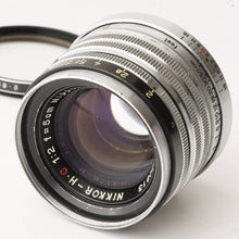 画像をギャラリービューアに読み込む, ニコン Nippon Kogaku Japan NIKKOR-H C 50mm F2 黒帯 ライカ L39マウント