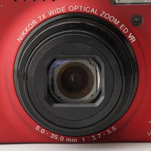 Load image into Gallery viewer, Nikon COOLPIX S6000 Flash Red 7x WIDE OPTICAL ZOOM ED VR