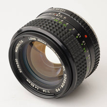 画像をギャラリービューアに読み込む, ミノルタ Minolta MC Rokkor PG 50mm F1.4