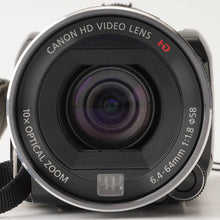 Load image into Gallery viewer, Canon iVIS HF S10 Black 10x Optical Zoom HD Video Camera
