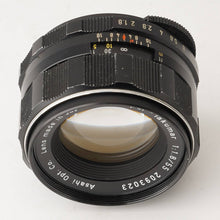 画像をギャラリービューアに読み込む, ペンタックス Pentax スーパータクマー Super Takumar 55mm f/1.8 M42マウント