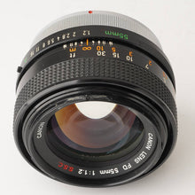 画像をギャラリービューアに読み込む, キヤノン Canon FD 55mm F1.2 S.S.C