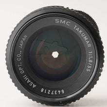 Load image into Gallery viewer, Pentax Asahi SMC Takumar 55mm f/1.8 M42 Mount