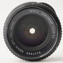 画像をギャラリービューアに読み込む, ペンタックス Pentax Asahi SMC TAKUMAR タクマー 55mm F1.8 M42マウント