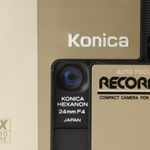 Load image into Gallery viewer, Konica Auto Focus Recorder Hexanon 24mm f/4 Gold