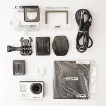 Load image into Gallery viewer, Gopro HERO3 Silver / Protective Housing / Adhesive Mounts / Quick Release Buckle / Glider Gom Locking Plug