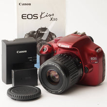 Load image into Gallery viewer, Canon EOS Kiss X50 Red / EF 35-80mm f/4-5.6