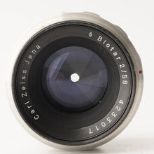 Load image into Gallery viewer, Carl Zeiss Jena Biotar 58mm f/2 M42 Mount