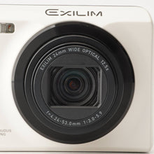 Load image into Gallery viewer, Casio EXILIM EX-ZR100 White 12.5x Optical Zoom