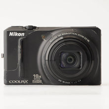 Load image into Gallery viewer, Nikon COOLPIX S9100 Black 18x OPTICAL ZOOM