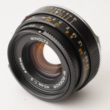 Load image into Gallery viewer, Minolta M-Rokkor 40mm f/2 Leica M mount