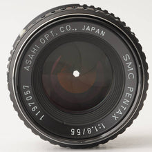 Load image into Gallery viewer, Pentax ASAHI SMC PENTAX 55mm f/1.8 for K Mount