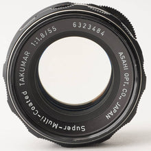 Load image into Gallery viewer, Pentax Asahi Super-Multi-Coated Takumar 55mm f/1.8 M42 Mount