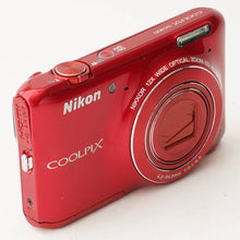 Load image into Gallery viewer, Nikon COOLPIX S6400 Glossy Red 12x Optical Zoom