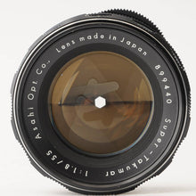 Load image into Gallery viewer, Pentax Asahi Super Takumar 55mm f/1.8 Earlier Model