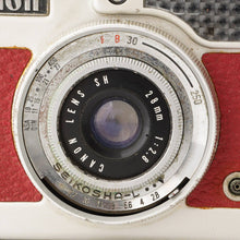 Load image into Gallery viewer, Canon Demi SH 28mm f/2.8 Red Half Frame