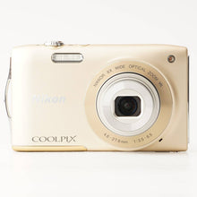 Load image into Gallery viewer, Nikon COOLPIX S3300 Sweet Gold