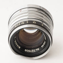 Load image into Gallery viewer, Nikon Nippon Kogaku NIKKOR H C 5cm 50mm f/2