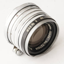 Load image into Gallery viewer, Nikon Nippon Kogaku NIKKOR H C 5cm 50mm f/2