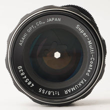 Load image into Gallery viewer, Pentax Asahi Super-Multi-Coated Takumar 55mm f/1.8 M42 Mount