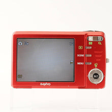 Load image into Gallery viewer, Sanyo DSC-X1260 Red 3x Optical Zoom