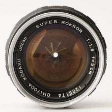 Load image into Gallery viewer, CHIYODA KOGAKU SUPER ROKKOR 5cm 50mm f/1.8 LTM L39