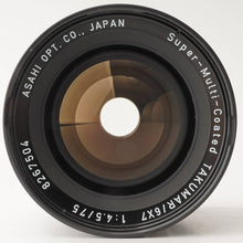 Load image into Gallery viewer, Pentax Asahi Super-Multi-Coated TAKUMAR 6x7 75mm f/4.5