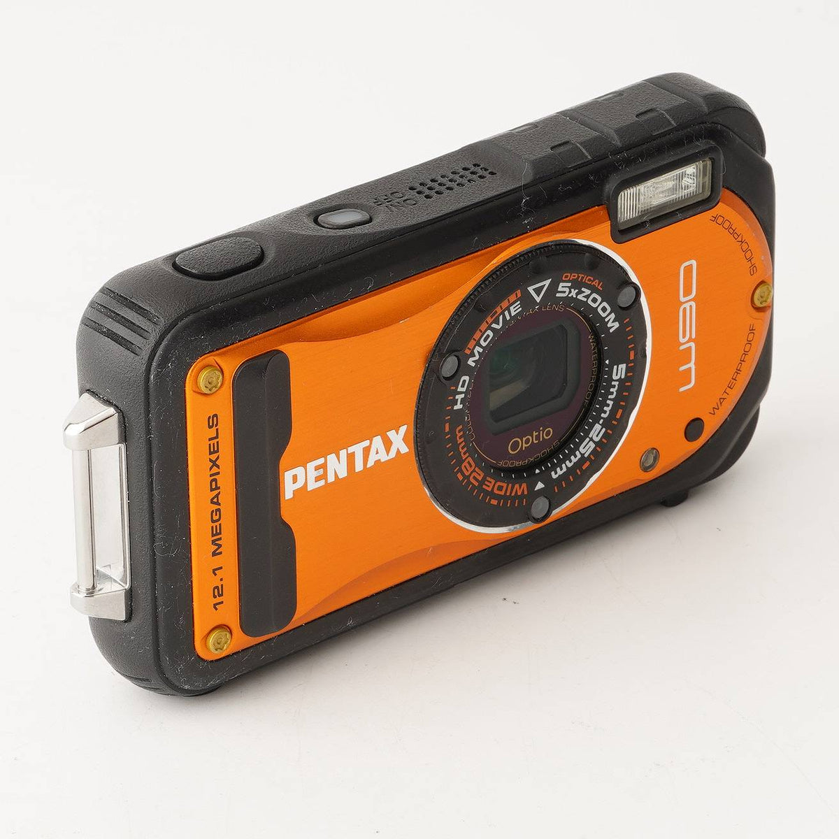 ペンタックス Pentax Optio W90 シャイニー オレンジ 5x 光学ズーム