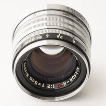 Load image into Gallery viewer, Nippon Kogaku NIKKOR-H C 5cm 50mm f/2