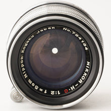 Load image into Gallery viewer, Nippon Kogaku NIKKOR-H C 5cm 50mm f/2