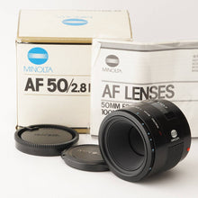 画像をギャラリービューアに読み込む, ミノルタ Minolta AF Macro 50mm F2.8 ソニー Aマウント