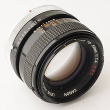 画像をギャラリービューアに読み込む, キヤノン Canon FD 50mm F1.4 S.S.C FDマウント