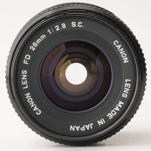 Load image into Gallery viewer, Canon FD 28mm f/2.8 S.C.