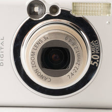 Load image into Gallery viewer, Canon IXY Digital 500 Silver 3x Optical Zoom