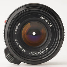 Load image into Gallery viewer, Minolta M-Rokkor 40mm f/2 Leica M mount