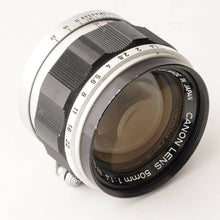 画像をギャラリービューアに読み込む, キヤノン Canon 50mm F1.4 ライカ L39 マウント