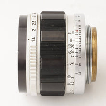 画像をギャラリービューアに読み込む, キヤノン Canon 50mm F1.4 ライカ L39 マウント