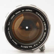 画像をギャラリービューアに読み込む, キヤノン Canon 50mm F1.4 ライカ L39 マウント