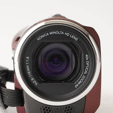Load image into Gallery viewer, JVC Kenwood Everio GZ-HM280 Red 40x Optical Zoom