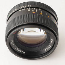 画像をギャラリービューアに読み込む, コンタックス Contax カールツァイス Carl Zeiss Planar 50mm F1.4 T* MMJ C/Y ヤシカ マウント