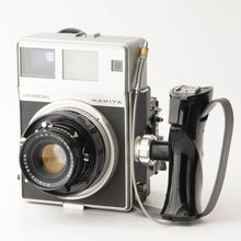 Load image into Gallery viewer, Mamiya Universal Press / MAMIYA-SEKOR 100mm f/3.5 / Focusing Screen Holder Pint Glass