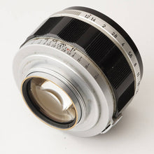 画像をギャラリービューアに読み込む, キヤノン Canon 50mm F1.2 ライカ L39 マウント
