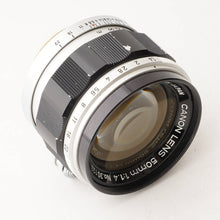 画像をギャラリービューアに読み込む, キヤノン Canon 50mm F1.4 ライカ L39 マウント
