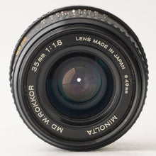 Load image into Gallery viewer, Minolta MD W.ROKKOR 35mm f/1.8