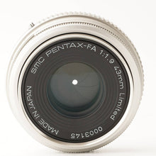 Load image into Gallery viewer, Pentax smc PENTAX-FA 43mm f/1.9